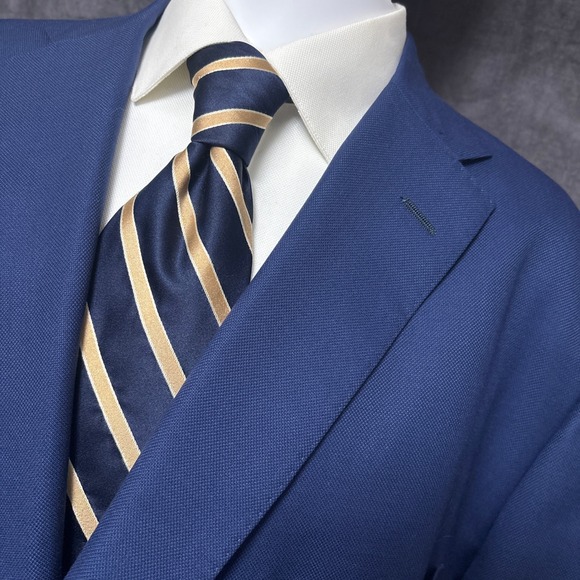 tom james Other - Tom James Sport Coat 46R Blue Surgeons Cuff USA Union Made Blazer Jacket Custom